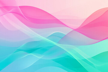 Obraz premium A striking abstract background showcasing rapid waves of neon pink, turquoise, and lime green.
