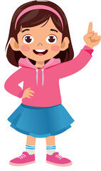 little girl with heart