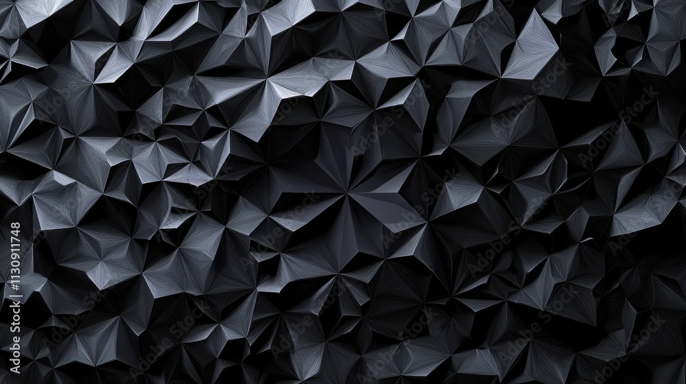 Poster abstract black geometric patterns create a modern and dynamic visual texture.