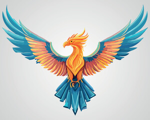 Fototapeta premium Abstract Phoenix Logo Design for Branding and Creative Projects
