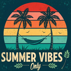 Fototapeta premium SUMMER T SHIRT DESIGN 