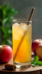 Fototapeta premium Refreshingly Healthy Apple Cider Vinegar Tonic