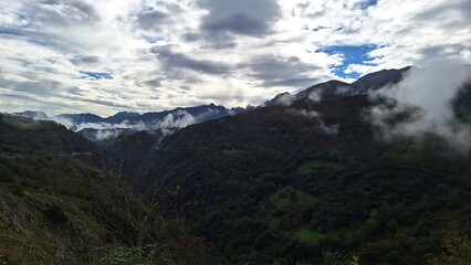 panorama of the mountains