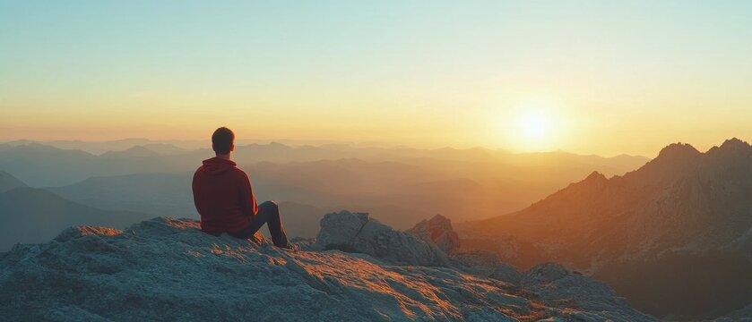 Mountaintop spa experience relaxation amidst scenic golden hour views