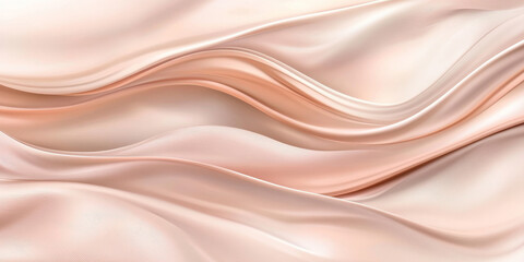 Obraz premium Pale peach background with smooth wave patterns and light gray textures. The soft bends of the illustration create a calming, sophisticated design, perfect for web screensavers or wedding invitations.