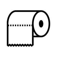 toilet paper vector icon