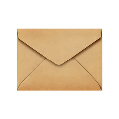 A closed brown envelope for sending letters.