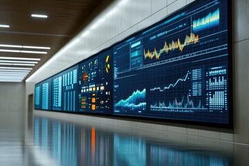 Control Panel Displaying Hydroelectric Energy Data