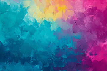 Obraz premium A gradient abstract colorful background blending smoothly from deep magenta to vivid turquoise.