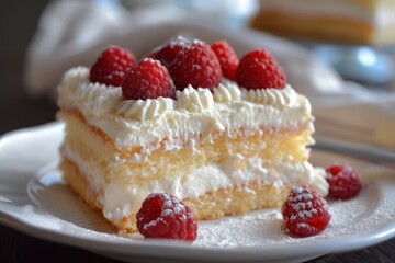 Latin American cake made with three kinds of milk Tres leches dessert