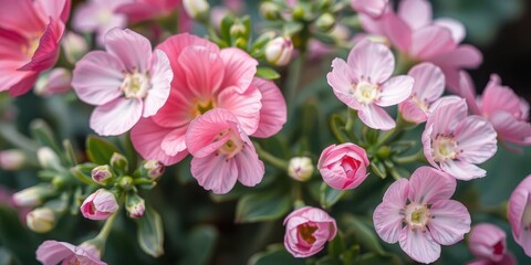Obraz premium Beautiful pink and white ranunculus flowers in full bloom, floral, nature