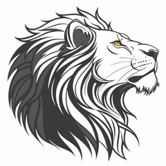 lion head vector