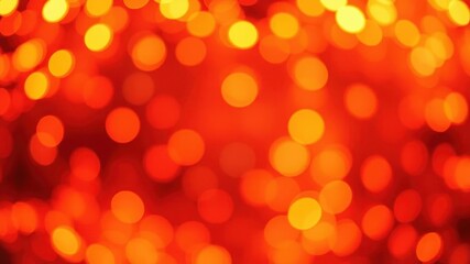 Obraz premium Blurry orange lights in a beautifully abstract bokeh background, perfect for adding a warm and vibrant touch to any design project, warm, texture, soft