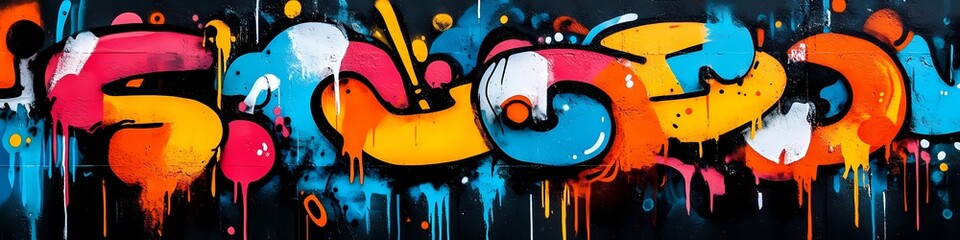 Retro Urban Art: Vintage Graffiti Pattern