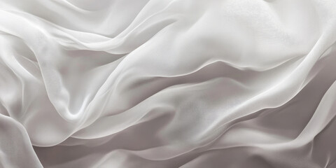 Fototapeta premium Light gray background with soft, bending wave patterns. The texture flows seamlessly across the surface, ideal for web screensavers or wedding cards, giving a serene and modern touch.