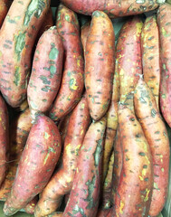 Sweet potato is a root vegetable and an ingredient of Asian cuisine.