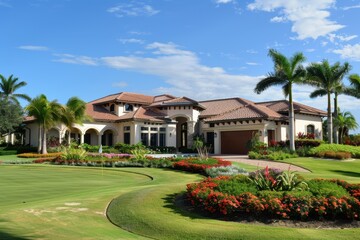 Luxury home on golf course with beautiful surroundings