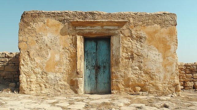 An ancient Hebrew home in Egypt bears the Passover mark on its door frame, a symbol of protection and faith