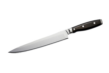 Sharp Kitchen Knife, Stainless Steel Blade, Black Handle, Cooking Tool