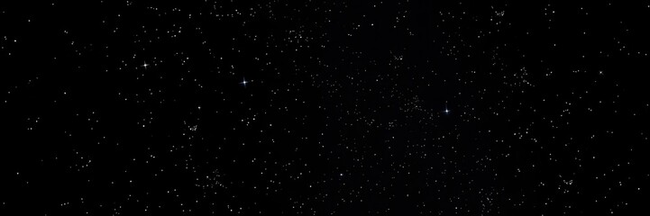 Fototapeta premium Night sky with countless stars twinkling on dark background, space, nighttime