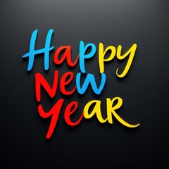Obraz premium happy new year backdrop