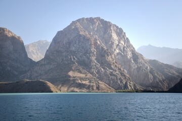 Obraz premium The lush green pamir mountains of Tajikistan in Central Asia