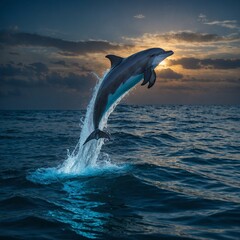 Fototapeta premium dolphin jumping out of the water