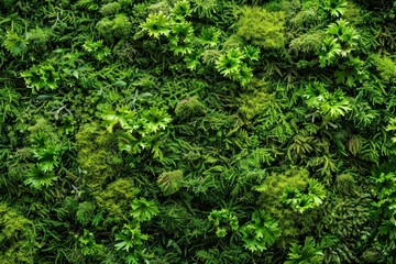 Obraz premium Mossy texture wallpaper with copy space