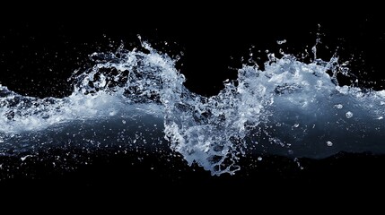 Dynamic Water Wave Background Mix - Crystal Clear Splashes, Fluid Motion, and Ocean Wave Patterns for Digital Wallpaper and Stock Use