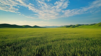 Fototapeta premium PNG Green field landscape backgrounds grassland
