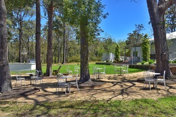 A beautiful local wine tasting at a vineyard on the green lush Mornington Peninsula outside of Melbourne, Australia