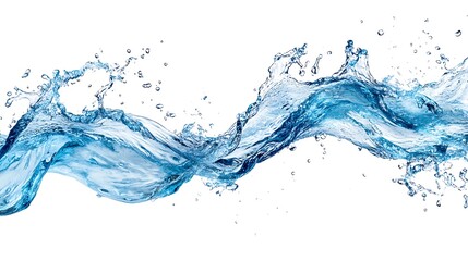 Dynamic Water Wave Background Mix - Crystal Clear Splashes, Fluid Motion, and Ocean Wave Patterns for Digital Wallpaper and Stock Use