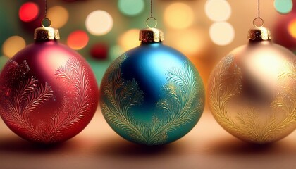 christmas festive holiday decoration with a border of pine branches