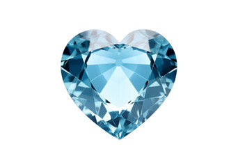 Stunning Blue Heart Shaped Diamond Gemstone Jewel Luxury