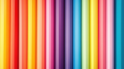 Obraz premium Vibrant Rainbow Colored Pencils Abstract Background Image Perfect for Design Projects and Artistic Applications