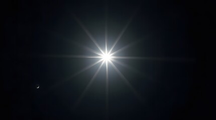 Obraz premium Celestial Brilliance: Sun and Moon Conjunction