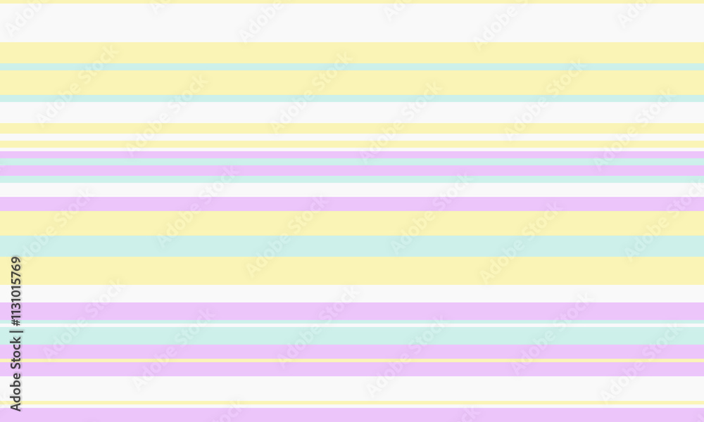 Aufkleber geometric stripes seamless vector pattern with horizontal lines in varied colours, creating an abstr