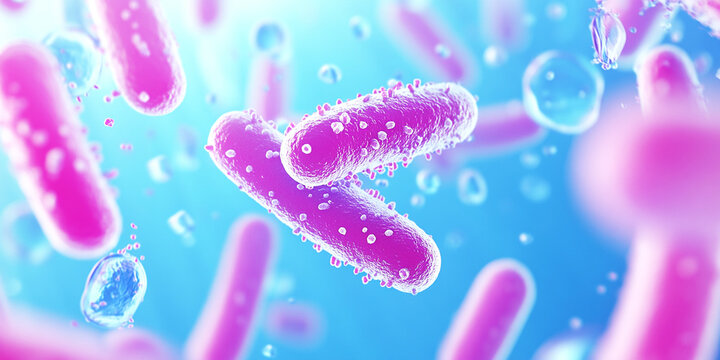 Legionella pneumophila bacteria, 3D illustration, the causative agent of Legionnaire's disease