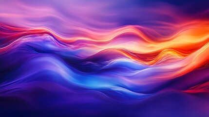 Obraz premium Vibrant Gradient Wave Backgrounds - Abstract Fluid Patterns in Purple, Pink, and Blue Tones for Stock Imagery and Digital Designs