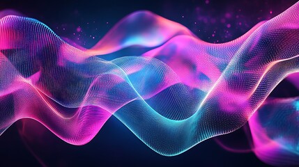 Vibrant Gradient Wave Backgrounds - Abstract Fluid Patterns in Purple, Pink, and Blue Tones for Stock Imagery and Digital Designs