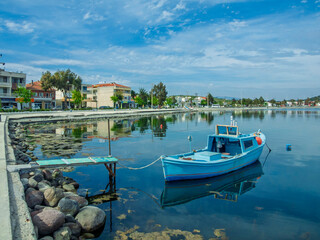 Fototapeta premium The Candarli Town coastline view in Turkey