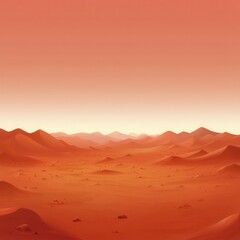 Naklejka premium Exploration of martian landscape mars digital art alien terrain wide viewpoint futuristic concepts for adventure enthusiasts