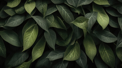 Naklejka premium green leaves background