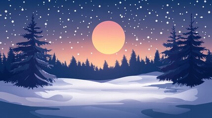 Fototapeta premium Winter Solstice Background Concept