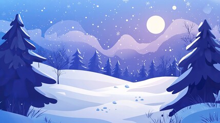 Fototapeta premium Winter Solstice Background Concept