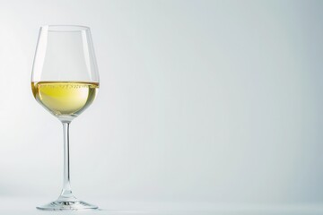 Fototapeta premium White wine glass isolate