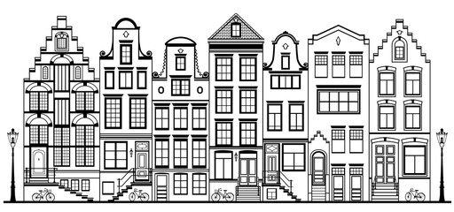 Amsterdam typical houses