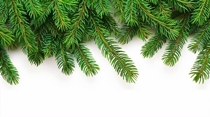 Obraz premium The green spruce branches