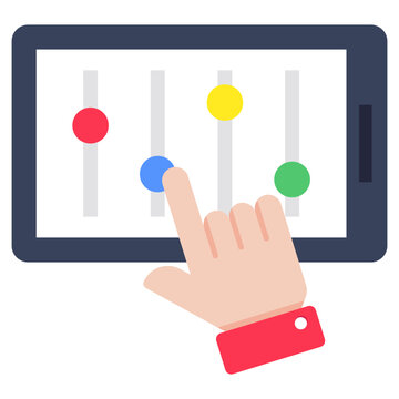 A beautiful design icon of online boxplot
