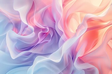 Obraz premium Ethereal Petal Patterns. Abstract Artistic Fluidity concept